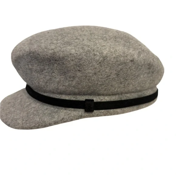 Gray Wool Women's Cap - Picture 2 of 5